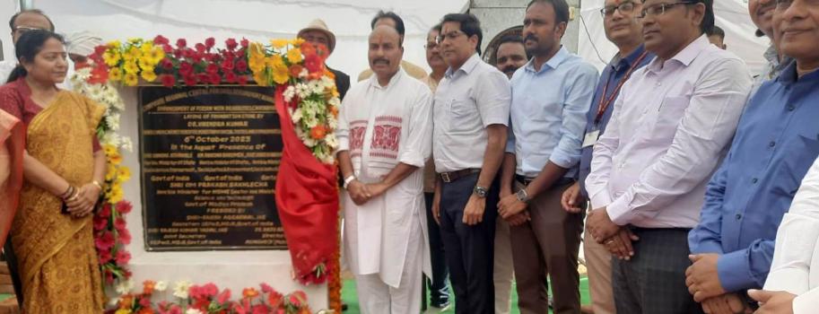 Foundation Stone Laid for CRC-Chhatarpur's by Hon. Union Minister, MSJE, Govt. Of India, Dr. Virendra Kumar in Madhya Pradesh