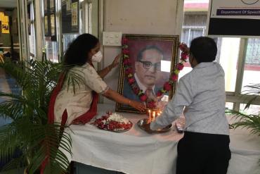  Institute celebrated 129th Birth Anniversary of Dr.Babasaheb Ambedkar on 14th April 2020