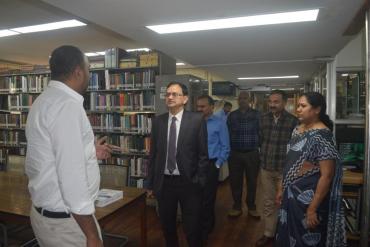 Visit to Library by Dr. Prabodh Seth, JS, DEPwd, MSJE, Govt. of India